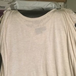 Cream Asymmetrical Shirt